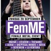 Win kaarten voor FemME (Female Metal Event) in Effenaar (Eindhoven) op 28 september 2014